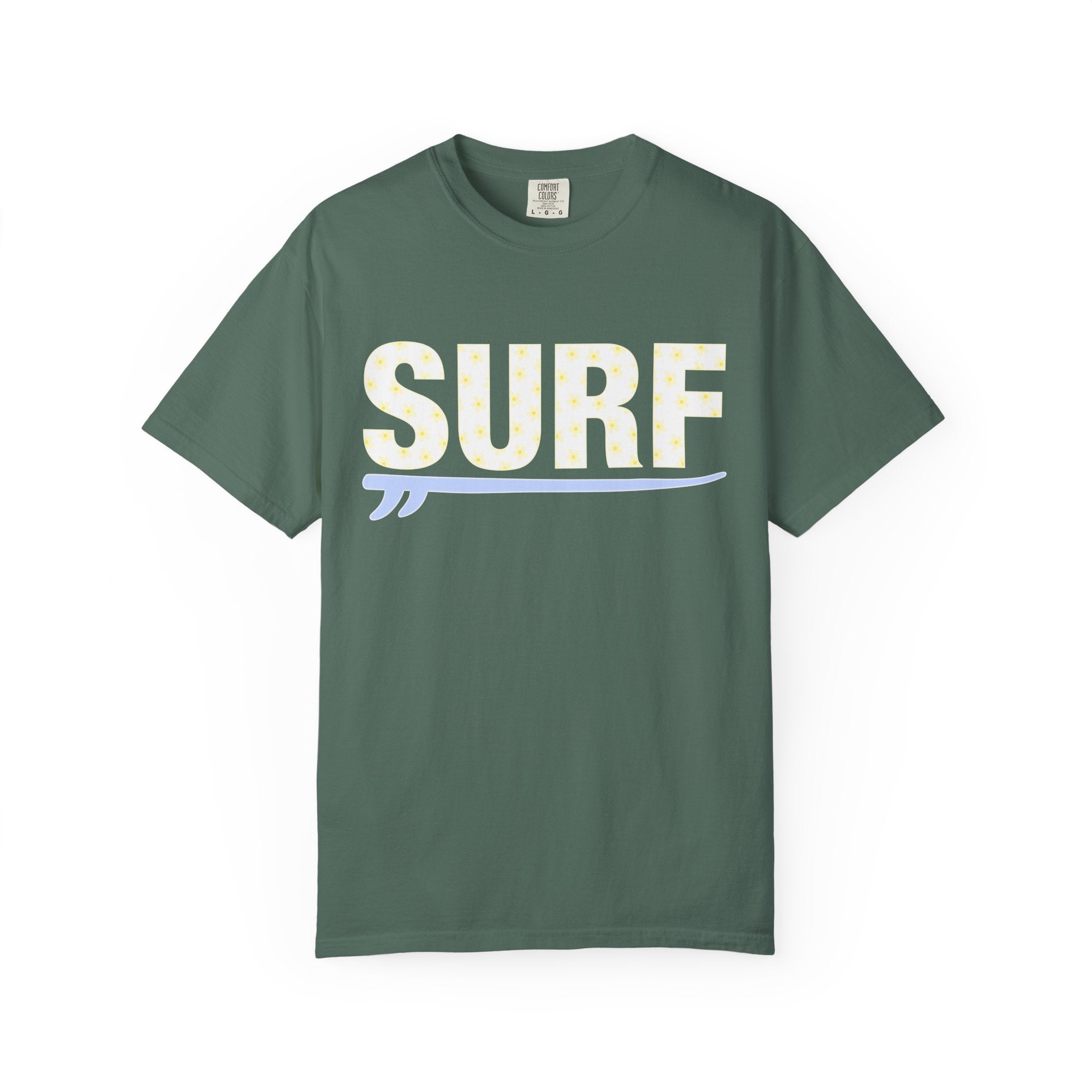Surf T-Shirt — Retro Pastel 'SURF' Graphic Tee