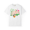 Florida T-Shirt — Retro Flamingo, Palm & Orange Graphic