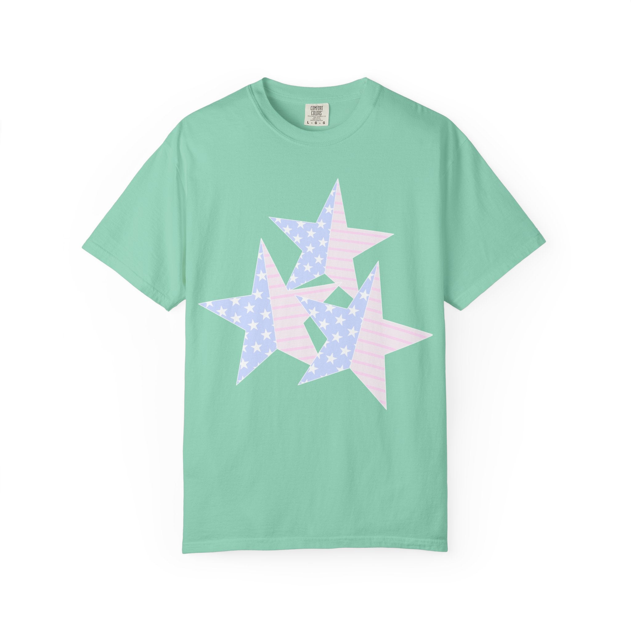 American Flag Star Graphic T-Shirt