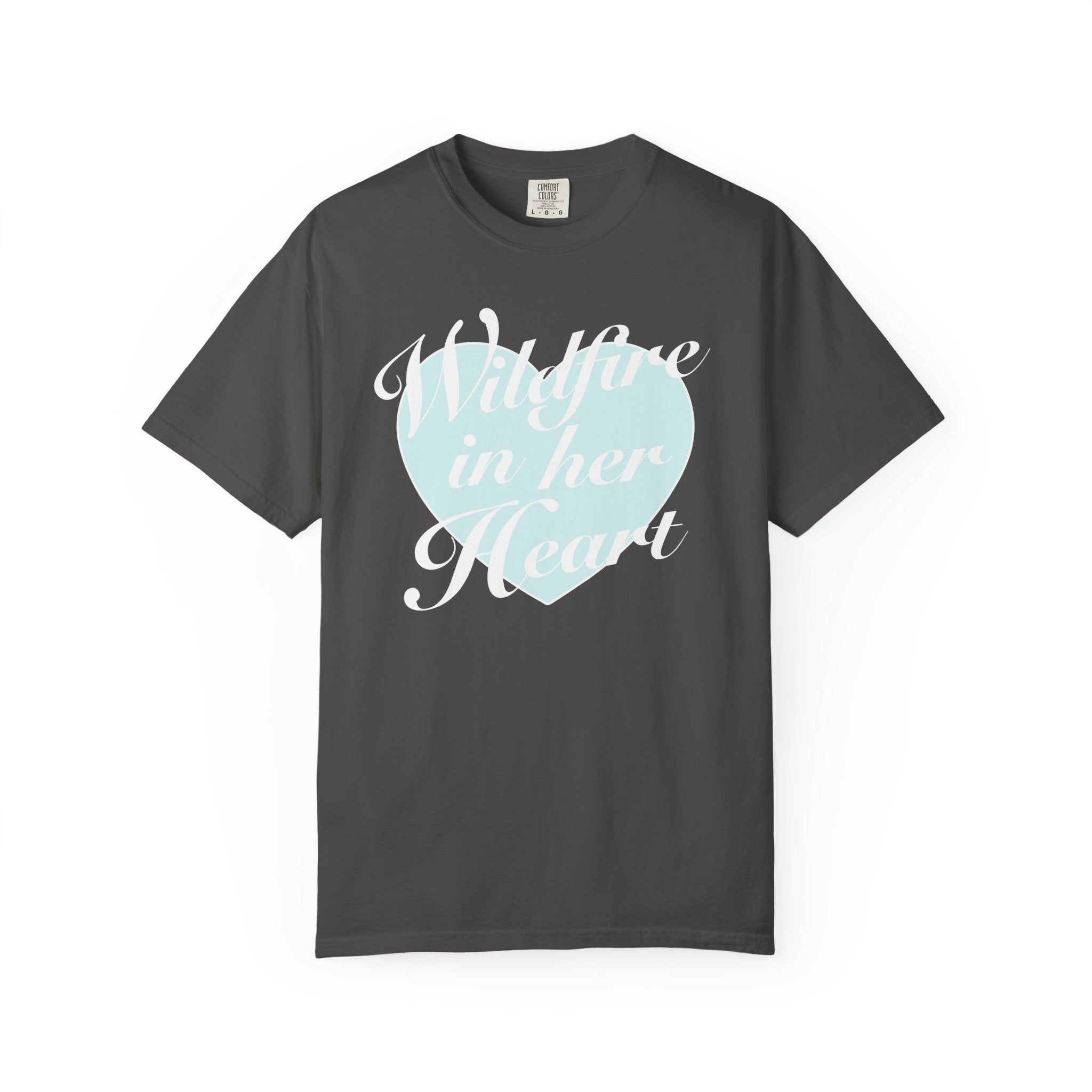 "Wildfire in Her Heart" Heart Graphic Tee