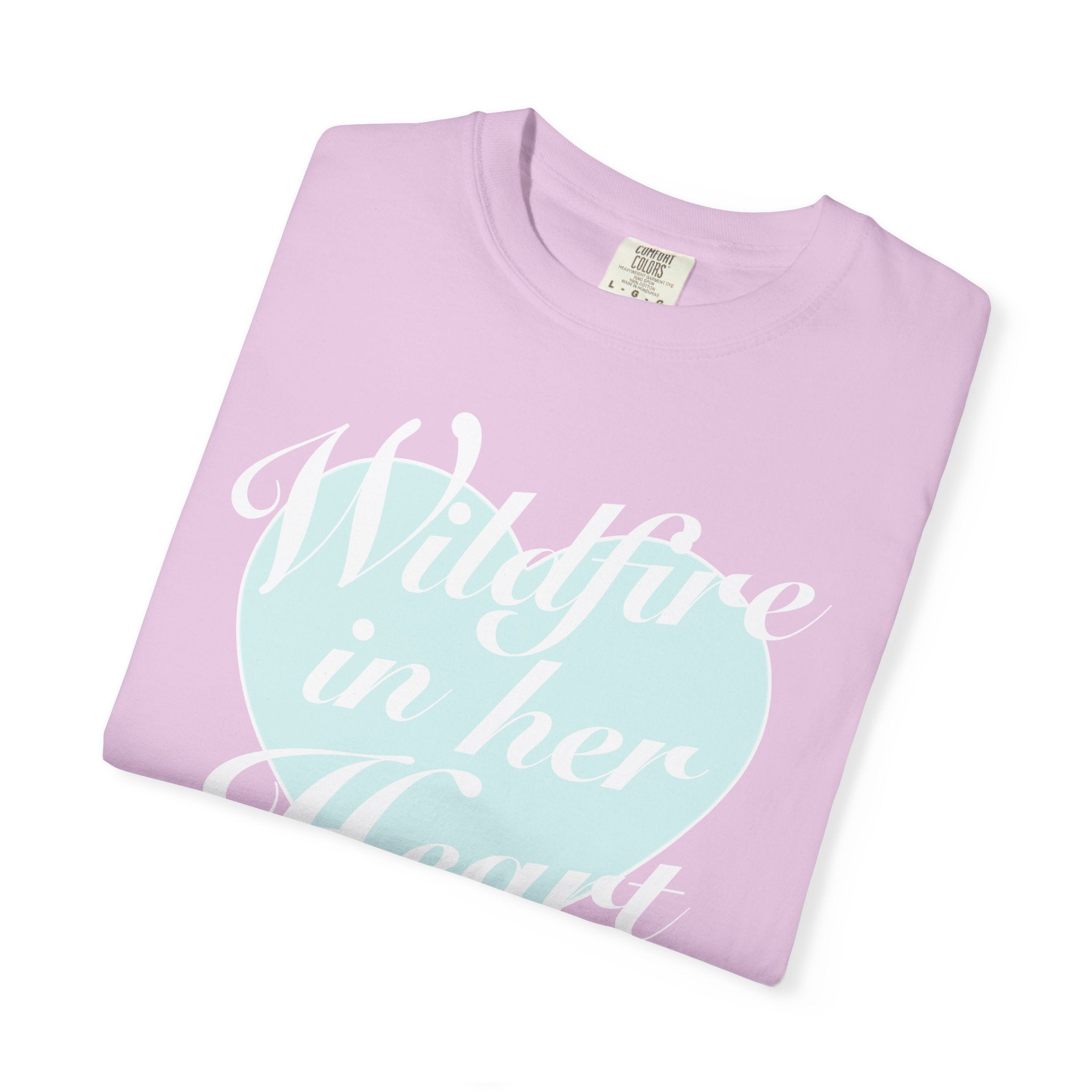 "Wildfire in Her Heart" Heart Graphic Tee
