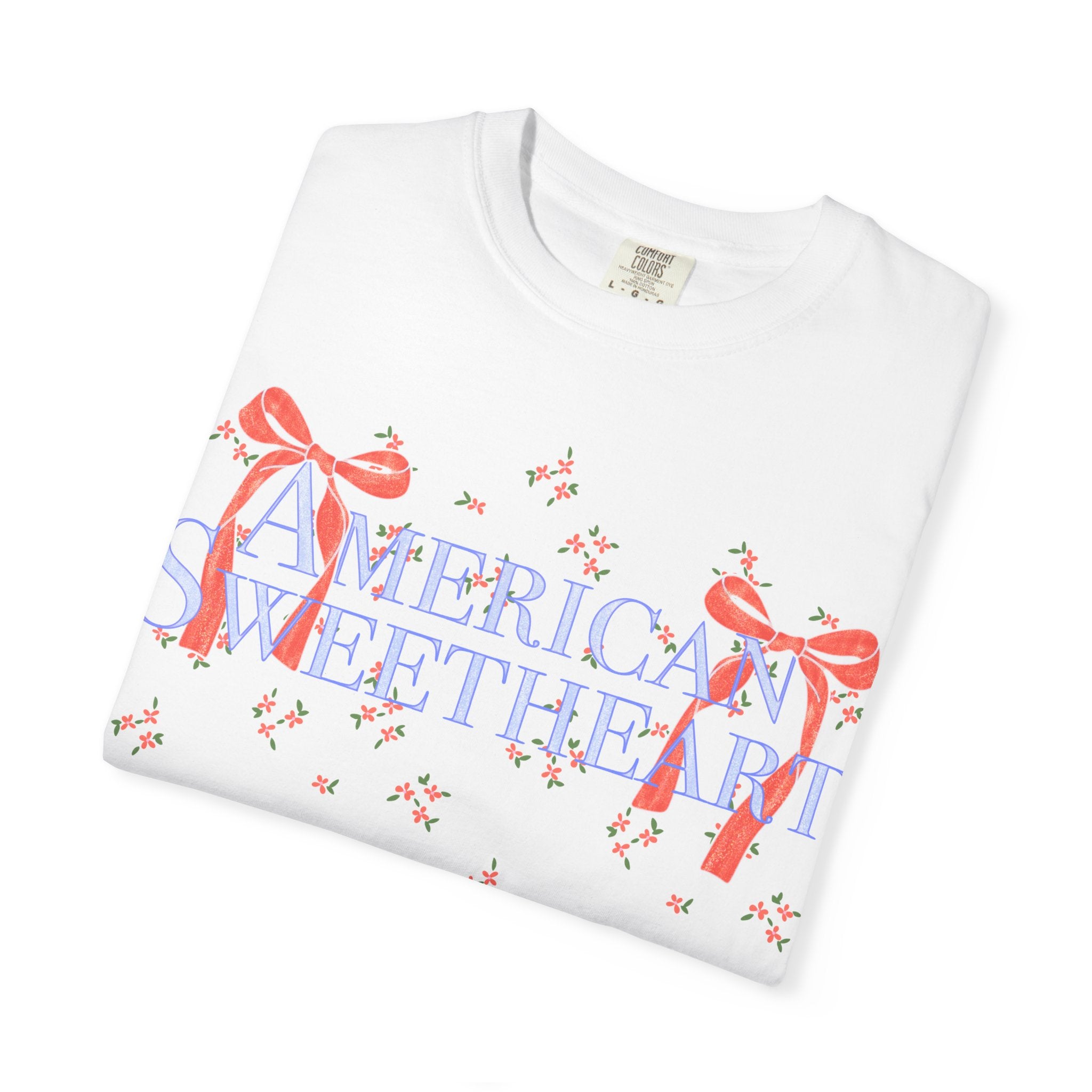 American Sweetheart T-Shirt – Patriotic Ribbon Graphic Tee