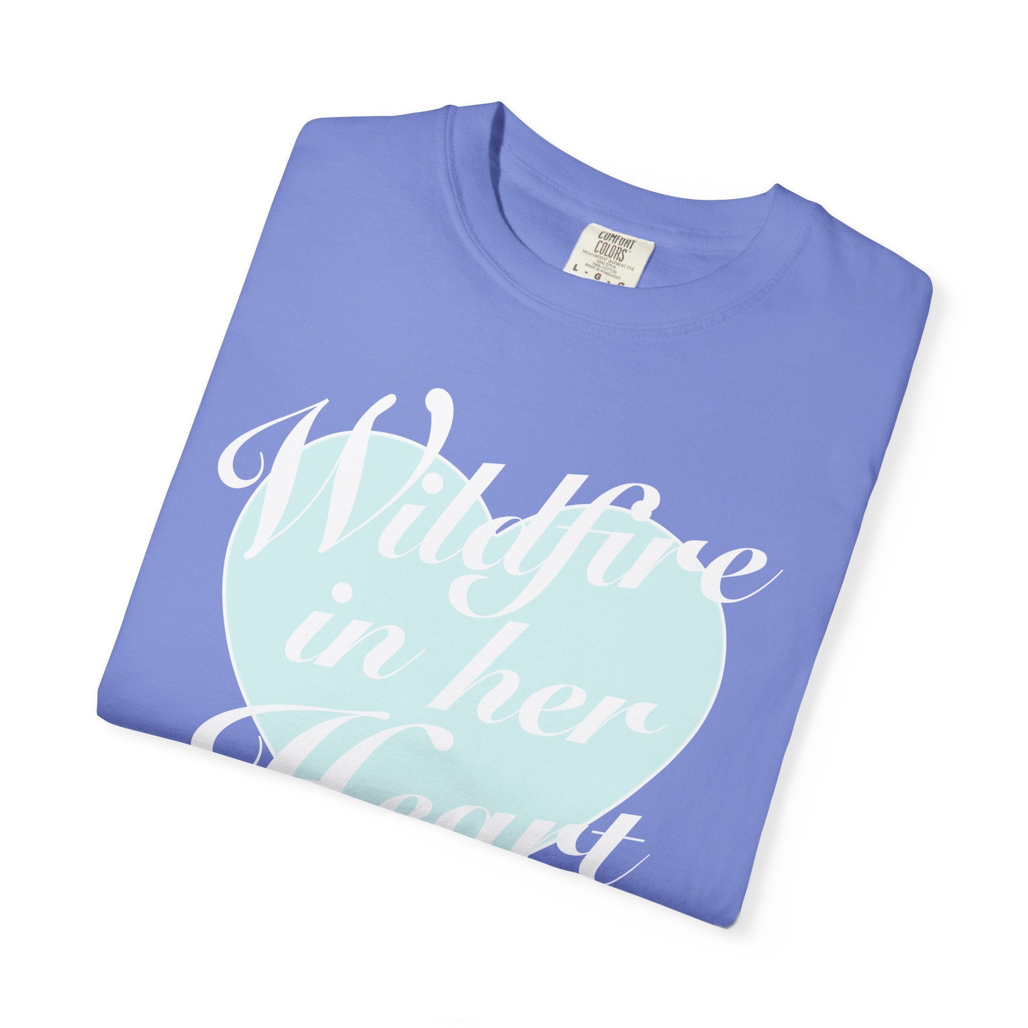 "Wildfire in Her Heart" Heart Graphic Tee