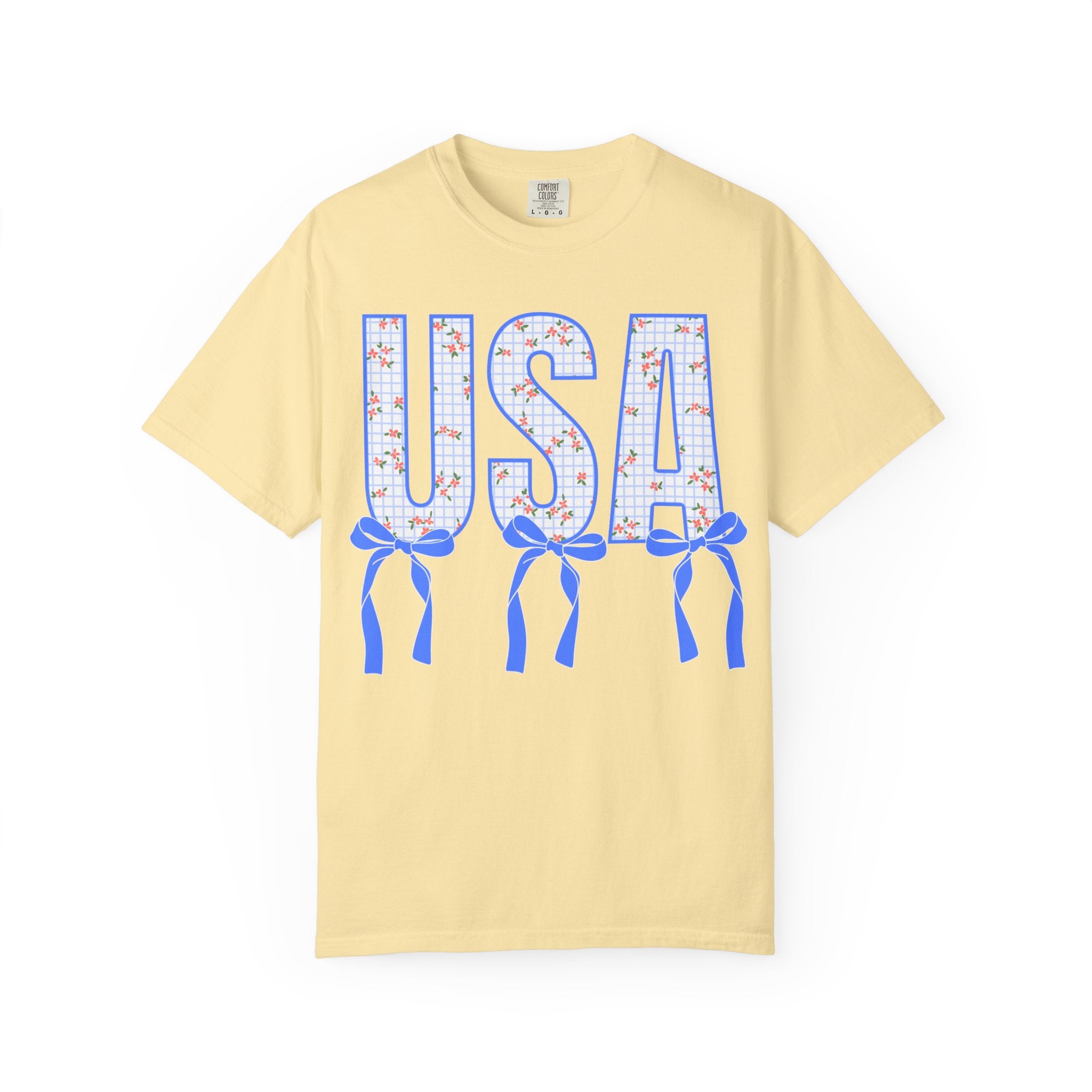 USA Floral Bow T-Shirt
