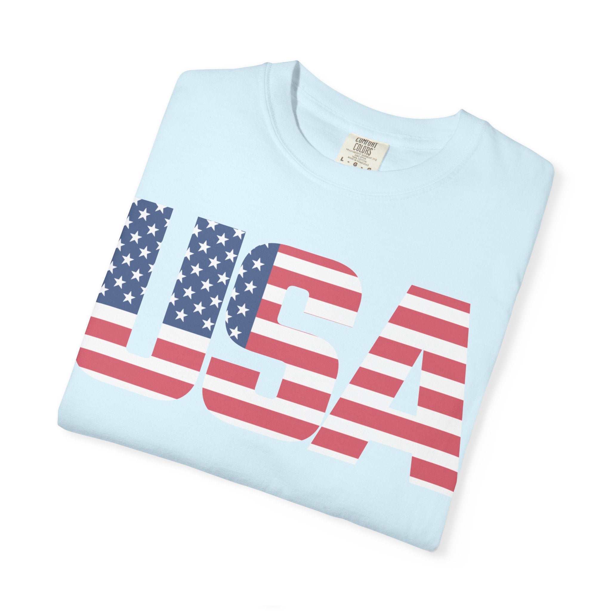 USA Flag Graphic T-Shirt — Patriotic Fourth of July Tee