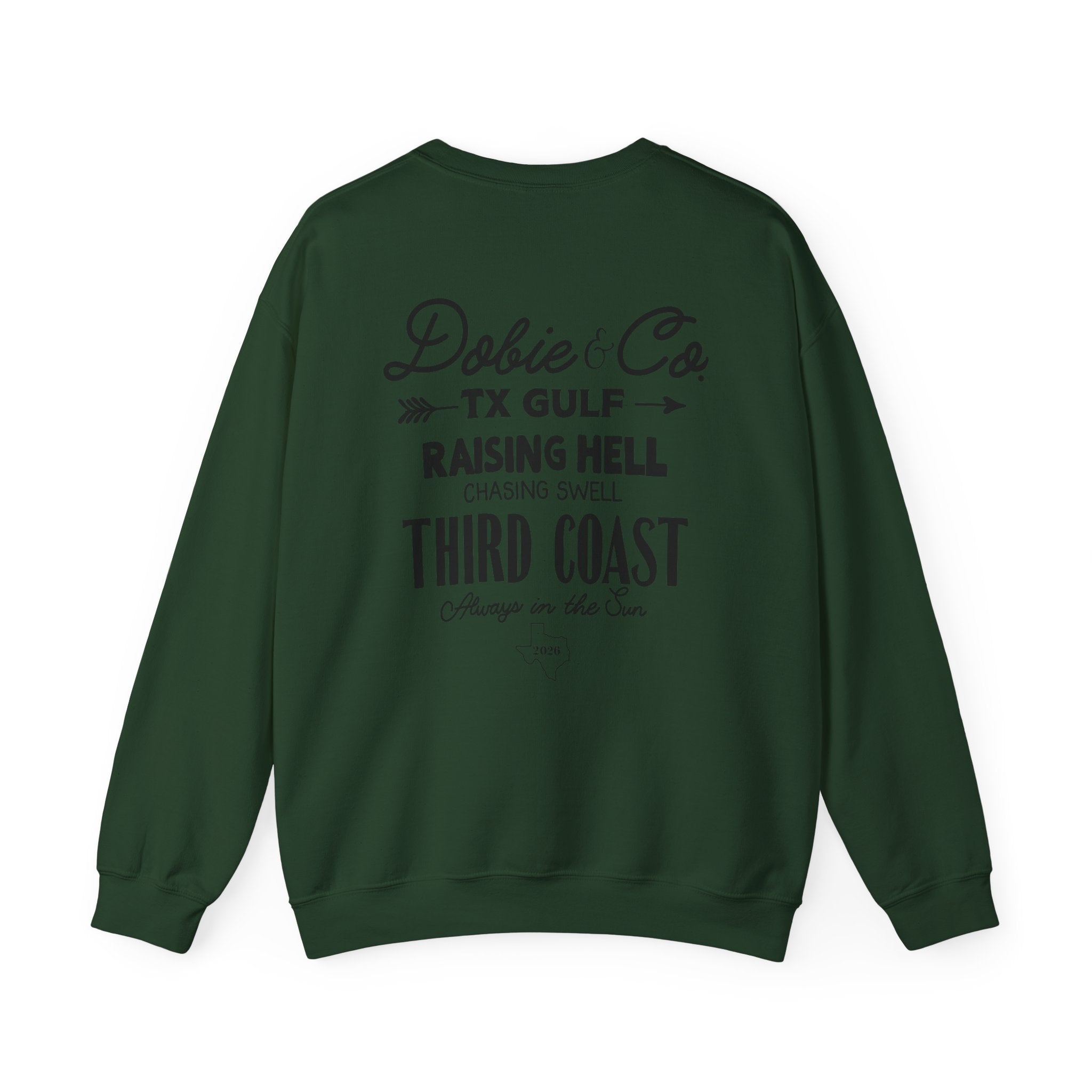 Raising Hell, Chasing Swell Crewneck Sweatshirt