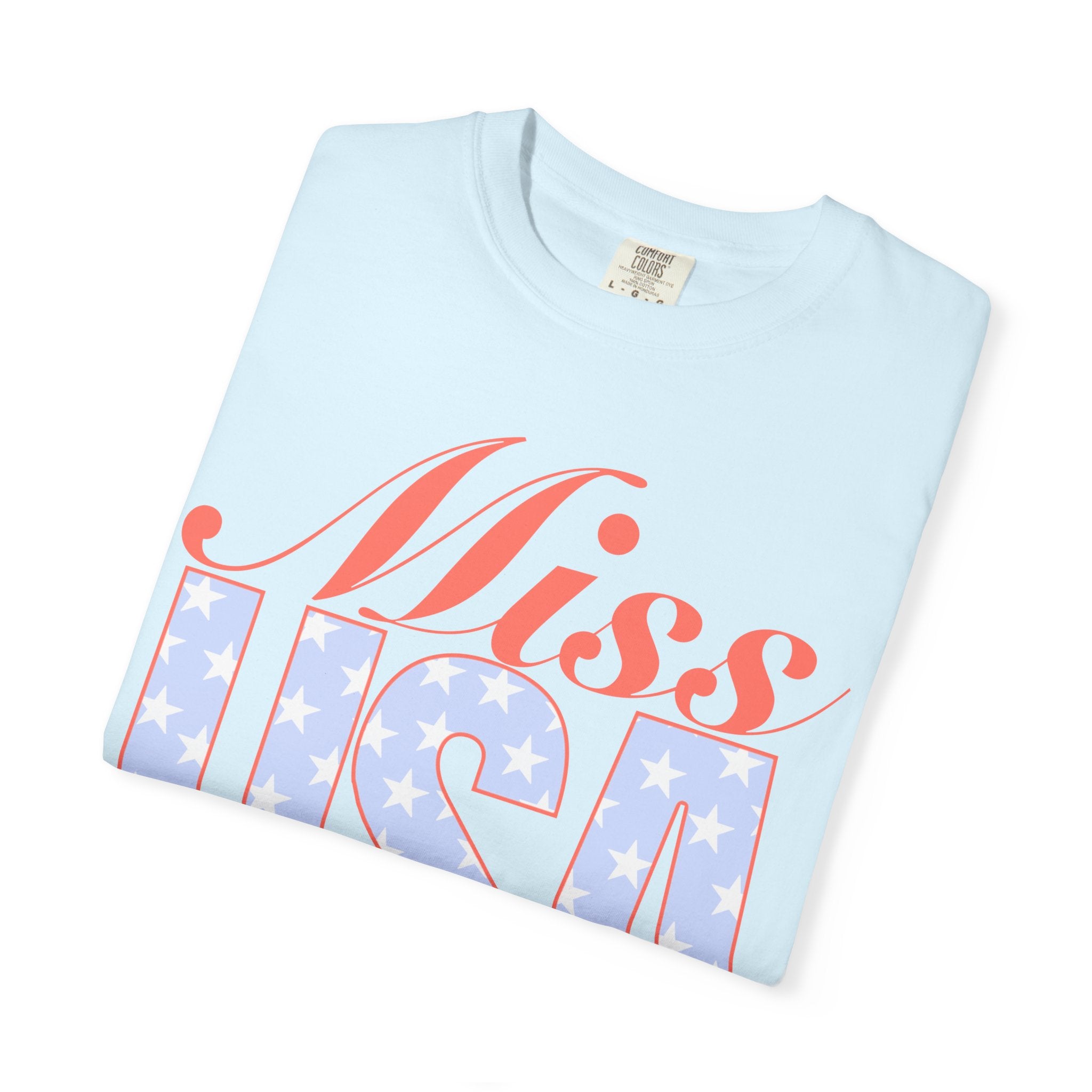 Miss USA Graphic T‑Shirt — Patriotic Stars & Stripes Tee for 4th of July
