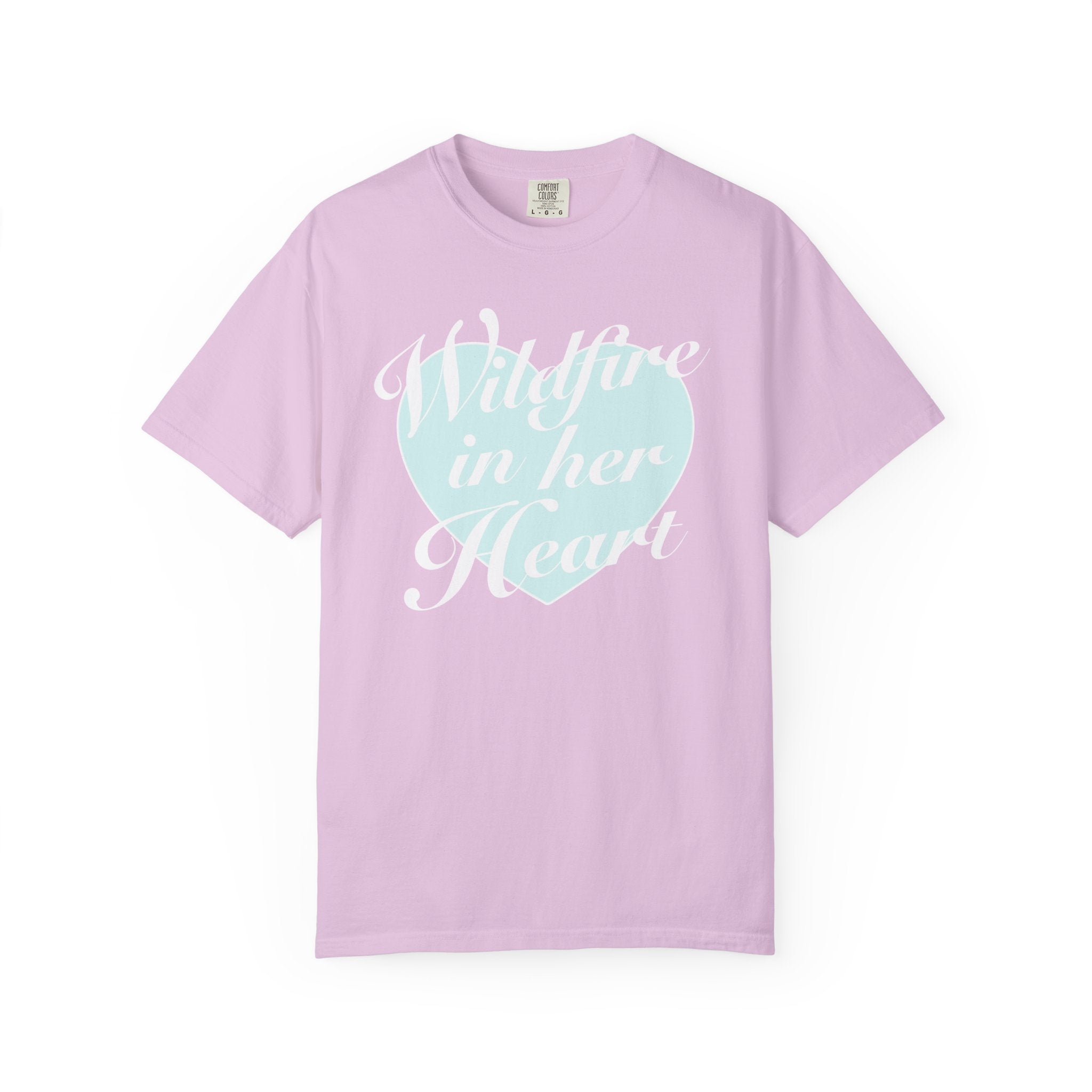 "Wildfire in Her Heart" Heart Graphic Tee