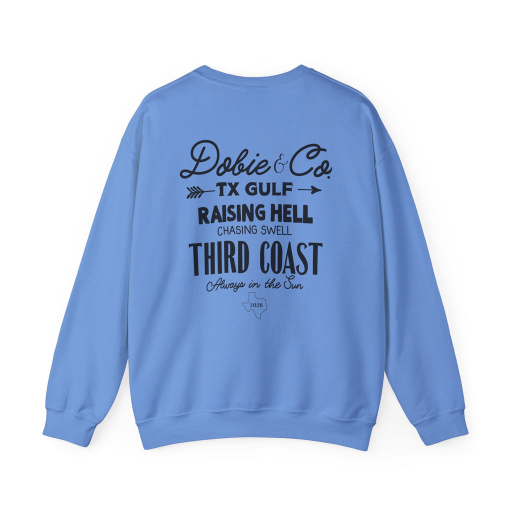 Raising Hell, Chasing Swell Crewneck Sweatshirt