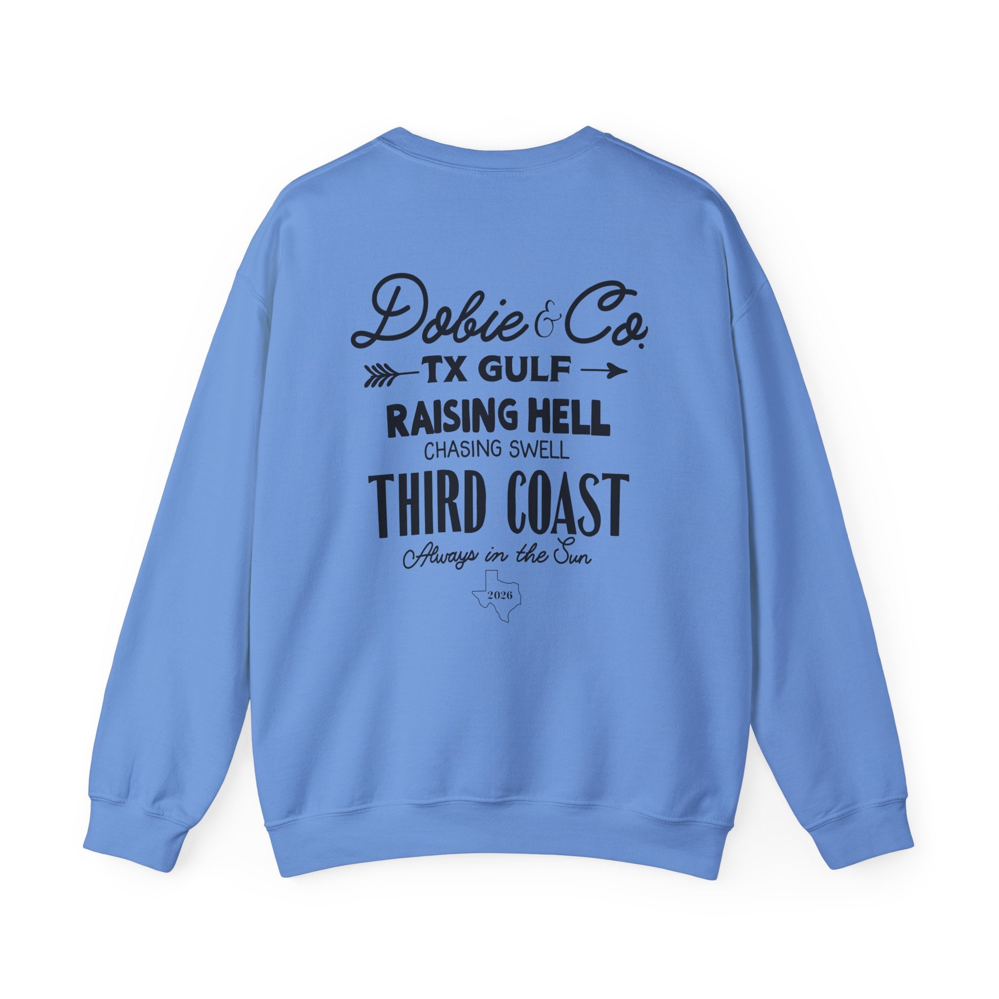 Raising Hell, Chasing Swell Crewneck Sweatshirt