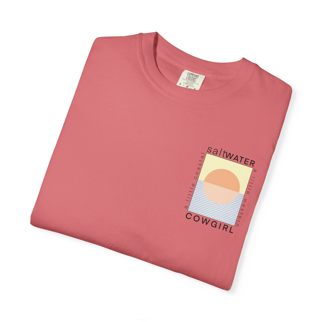 Saltwater Cowgirl T-Shirt — Coastal Sunset Graphic Tee