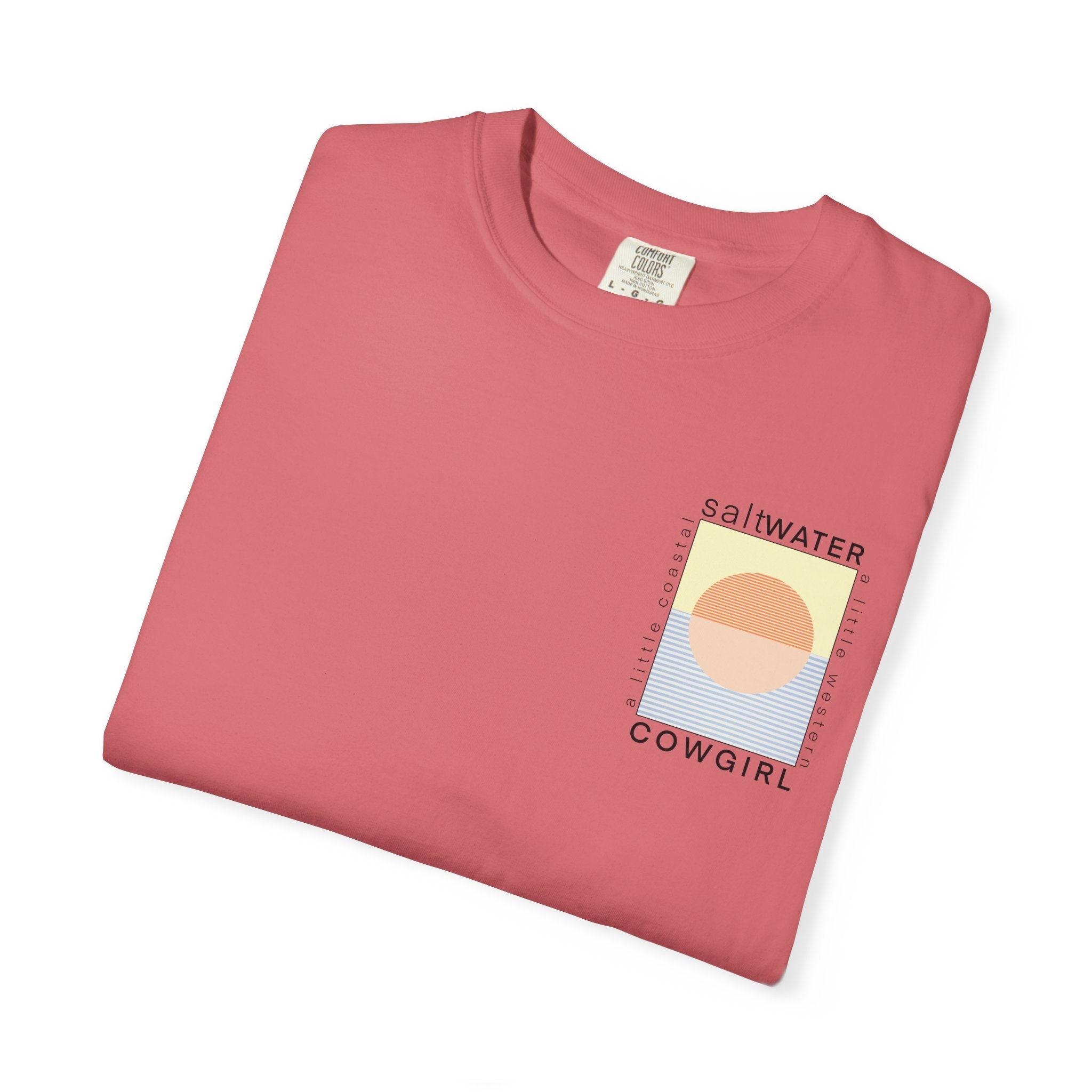 Saltwater Cowgirl T-Shirt — Coastal Sunset Graphic Tee
