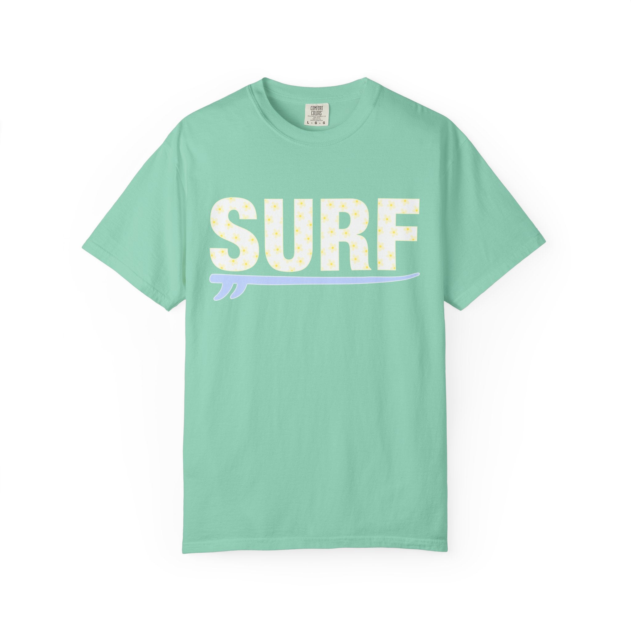 Surf T-Shirt — Retro Pastel 'SURF' Graphic Tee