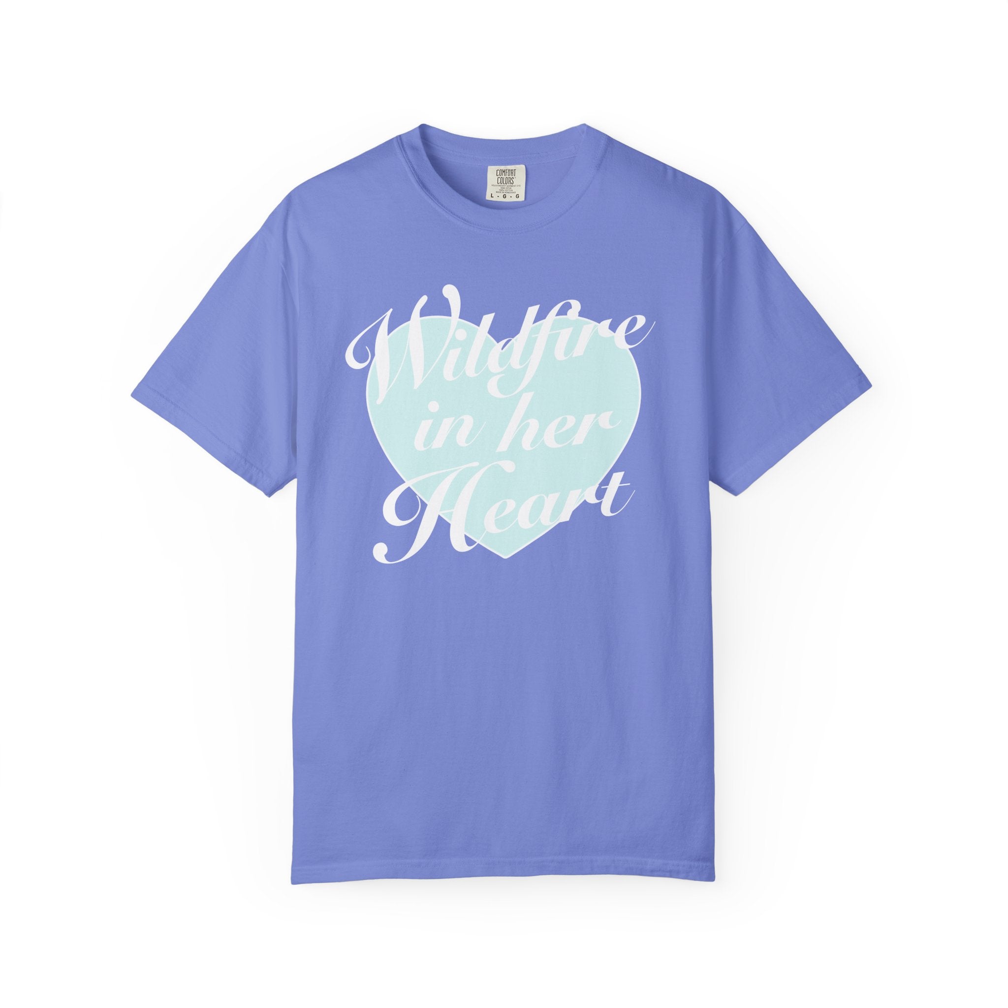 "Wildfire in Her Heart" Heart Graphic Tee